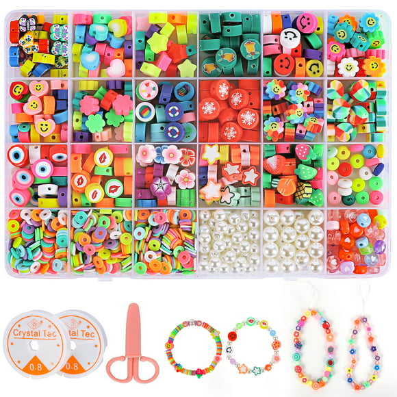 25Pcs Mixed Polymer Fimo Clay People Dolls Spacer Beads Charms 11mm-14mm